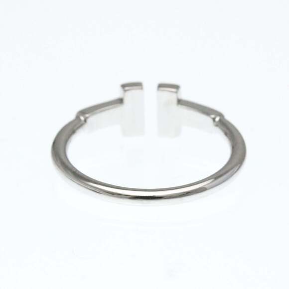 Tiffany T-wire Diamond Ring White Gold (18K) Fashion Diamond Band Ring Silver - Picture 3 of 9